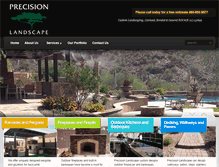 Tablet Screenshot of precision-landscape.com